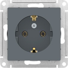 ATLASDESIGN РОЗЕТКА с заземлением, 16А, механизм, ГРИФЕЛЬ
