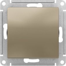 ATLASDESIGN 1-клавишный ВЫКЛЮЧАТЕЛЬ, сх.1, 10АХ, механизм, ШАМПАНЬ