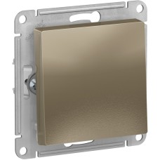 ATLASDESIGN 1-клавишный ПЕРЕКЛЮЧАТЕЛЬ, сх.6, 10АХ, механизм, ШАМПАНЬ