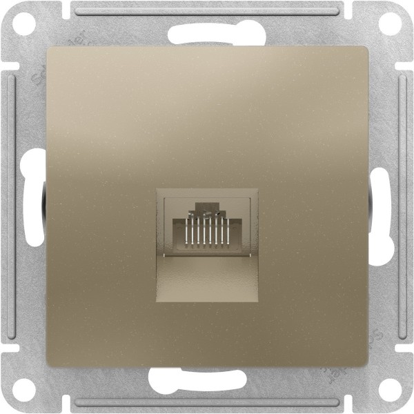 ATLASDESIGN РОЗЕТКА компьютерная RJ45, механизм, ШАМПАНЬ