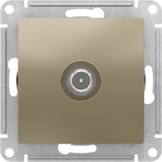 ATLASDESIGN TV РОЗЕТКА оконечная 1DB, механизм, ШАМПАНЬ