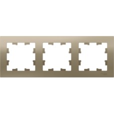 ATLASDESIGN 3-постовая РАМКА, универсальная, ШАМПАНЬ