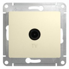 GLOSSA TV РОЗЕТКА оконечная 1DB, механизм, БЕЖЕВЫЙ 