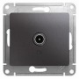 GLOSSA TV РОЗЕТКА оконечная 1DB, механизм, АНТРАЦИТ