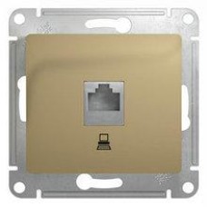 GLOSSA РОЗЕТКА компьютерная RJ45 кат.5E, механизм, ТИТАН