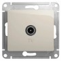 GLOSSA TV РОЗЕТКА оконечная 1DB, механизм, МОЛОЧНЫЙ  