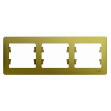 GLOSSA 3-постовая РАМКА, горизонтальная, ФИСТАШКОВЫЙ