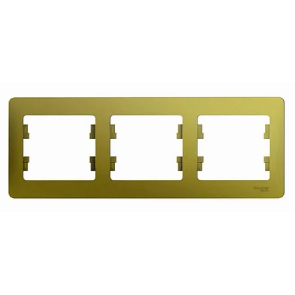GLOSSA 3-постовая РАМКА, горизонтальная, ФИСТАШКОВЫЙ