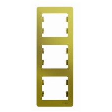 GLOSSA 3-постовая РАМКА, вертикальная, ФИСТАШКОВЫЙ