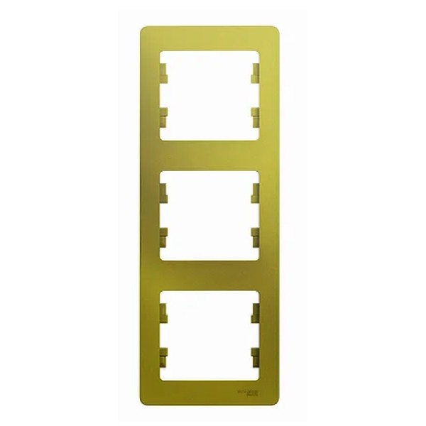 GLOSSA 3-постовая РАМКА, вертикальная, ФИСТАШКОВЫЙ