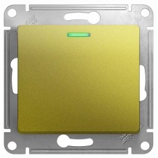 GLOSSA 1-клавишный ПЕРЕКЛЮЧАТЕЛЬ с подсветкой, сх.6а, ФИСТАШКОВЫЙ