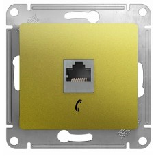 Розетка телефонная RJ11, ФИСТАШКОВЫЙ Schneider Electric GLOSSA