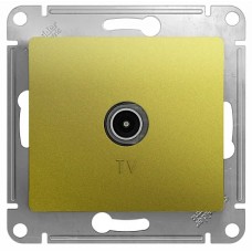 GLOSSA TV РОЗЕТКА проходная 4DB, механизм, ФИСТАШКОВЫЙ