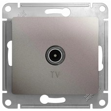 GLOSSA TV РОЗЕТКА проходная 4DB, механизм, ПЛАТИНА