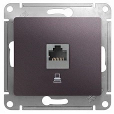 GLOSSA РОЗЕТКА компьютерная RJ45 кат.5E, механизм, СИРЕНЕВЫЙ ТУМАН