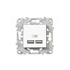 Розетка USB 2-местная, 5 В / 2100 мА UNICA NEW Schneider Electric, белый