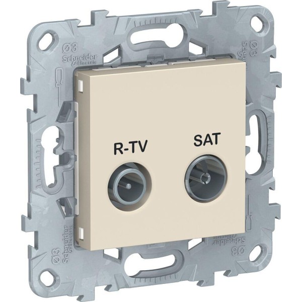 Розетка R-TV/ SAT  UNICA NEW Schneider Electric, бежевый
