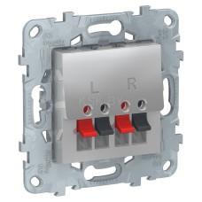 Аудиорозетка UNICA NEW Schneider Electric, алюминий