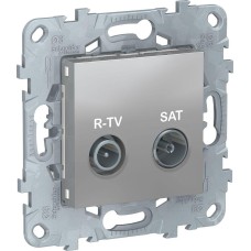 Розетка R-TV/ SAT  UNICA NEW Schneider Electric, алюминий