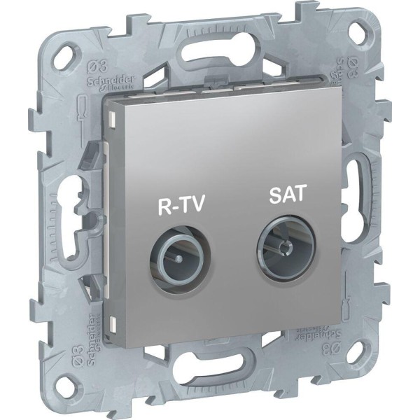 Розетка R-TV/ SAT  UNICA NEW Schneider Electric, алюминий