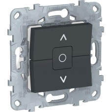 Выключатель для жалюзи двухклавишный UNICA NEW Schneider Electric, антрацит