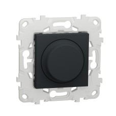 Светорегулятор (диммер) 5-200Вт UNICA NEW Schneider Electric, антрацит