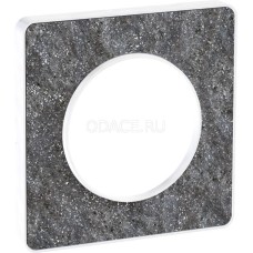 Schneider-Electric Odace Черный фосфор/Белый Рамка 1-я