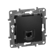 Розетка интернет RJ45, кат. 5e UTP, Legrand Etika (антрацит)