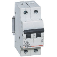 Авт. выключатель Legrand RX3, 2P, 6A, хар-ка C, 4,5kA, 2M