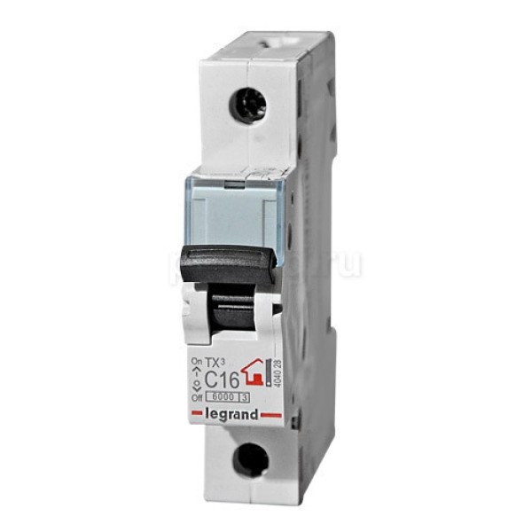 Авт. выключатель Legrand TX3, 1P, 10A, хар-ка B, 6kA, 1M