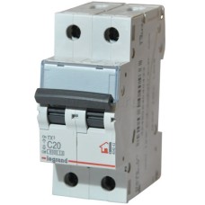 Авт. выключатель Legrand TX3, 2P, 16A, хар-ка B, 6kA, 2M