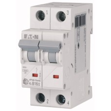 Автоматический выключатель EATON HL-B16/2, 2P, 16A, хар-ка B, 4.5kA, 2M