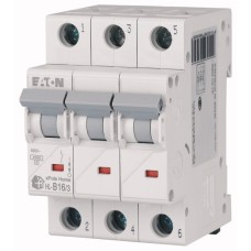 Автоматический выключатель EATON HL-B16/3, 3P, 16A, хар-ка B, 4.5kA, 3M