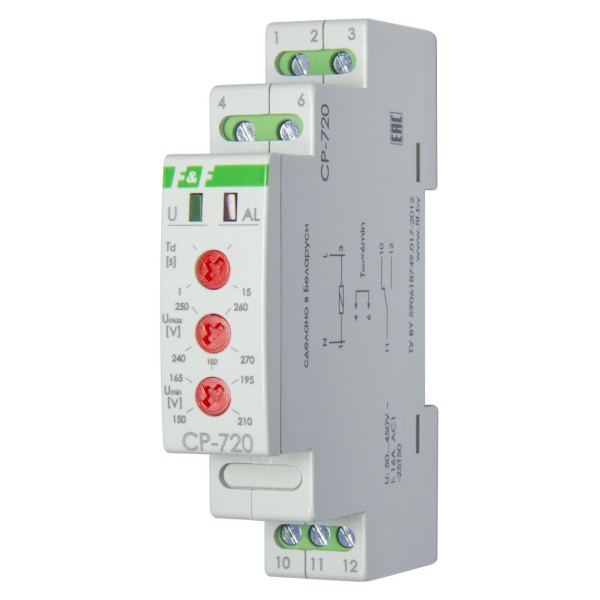 Реле напряжения CP-720 Евроавтоматика F&F