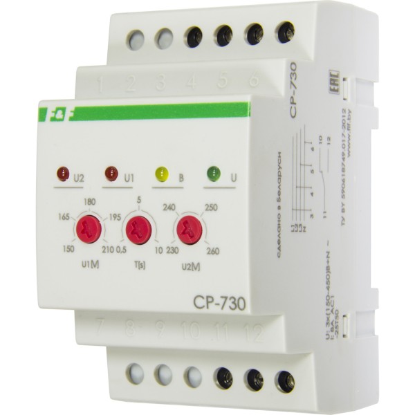 Реле напряжения CP-730 Евроавтоматика F&F