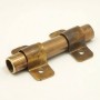 Труба латунная с муфтой для лофт проводки D16 мм. (1,5 м.), бронза, Petrucci 16x1.0x1500BR