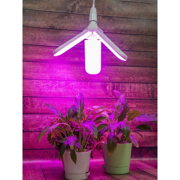 Лампа светодиодная для растений Uniel LED-P65-24W-SPSB-E27-FR-P3 PLP32WH