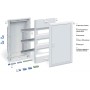 Щиток встраив. UK662CVC комбиниров,2x12M+2xМП перф, белая мет. дверь, 828x340x88, GWT850,+PE+N-клеммы, IP30
