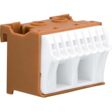 Клемма QuickConnect  (2x16мм2 + 8х4мм2), 45 mm, Коричневая Hager