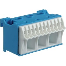 Клемма QuickConnect  (3x16мм2 + 11х4мм2), 60 mm, Синяя Hager