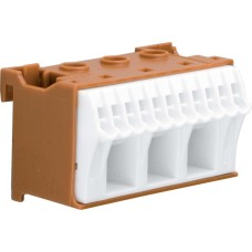 Клемма QuickConnect  (3x16мм2 + 11х4мм2), 60 mm, Коричневая Hager