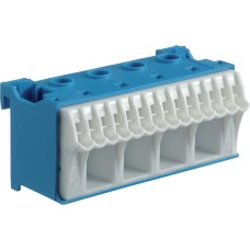 Клемма QuickConnect  (4x16мм2 + 14х4мм2), 75 mm, Синяя Hager