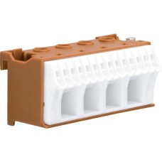 Клемма QuickConnect  (4x16мм2 + 14х4мм2), 75 mm, Коричневая Hager