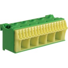 Клемма QuickConnect  (5x16мм2 + 17х4мм2), 90 mm, Зеленая Hager