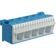 Клемма QuickConnect  (5x16мм2 + 17х4мм2), 90 mm, Синяя Hager