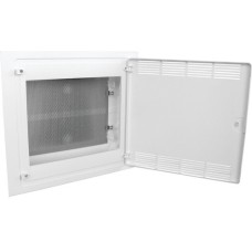 HAGER GOLF VF218PZF ЩИТ СЛАБОТОЧНЫЙ ВСТРАИВАЕМЫЙ МУЛЬТИМЕДИЙНЫЙ, 2 РЯДА, БЕЛАЯ ДВЕРЦА