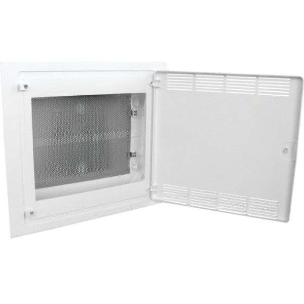 HAGER GOLF VF218PZF ЩИТ СЛАБОТОЧНЫЙ ВСТРАИВАЕМЫЙ МУЛЬТИМЕДИЙНЫЙ, 2 РЯДА, БЕЛАЯ ДВЕРЦА