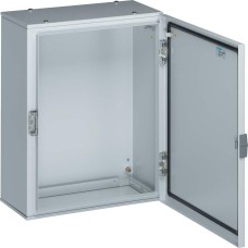 Щит наружный пустой, глухая дверца (650х400х200мм), Class I, IP65 // Hager - Orion+ (Металл - Серый)