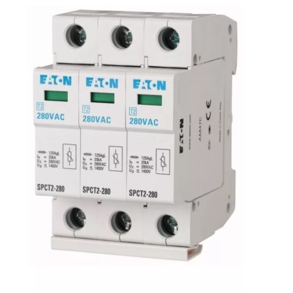 Разрядник SPCT2-280/3, 3P, 280VAC, 20kA(8/20µs), класс C, индикация, 3M