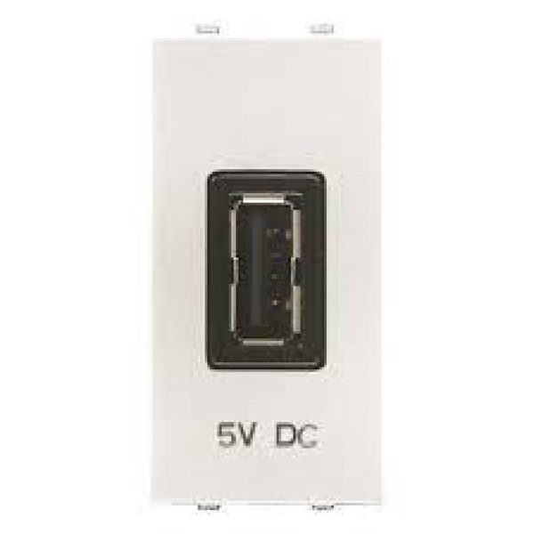 USB зарядное устройство 5V, 1 модуль (2A), белый